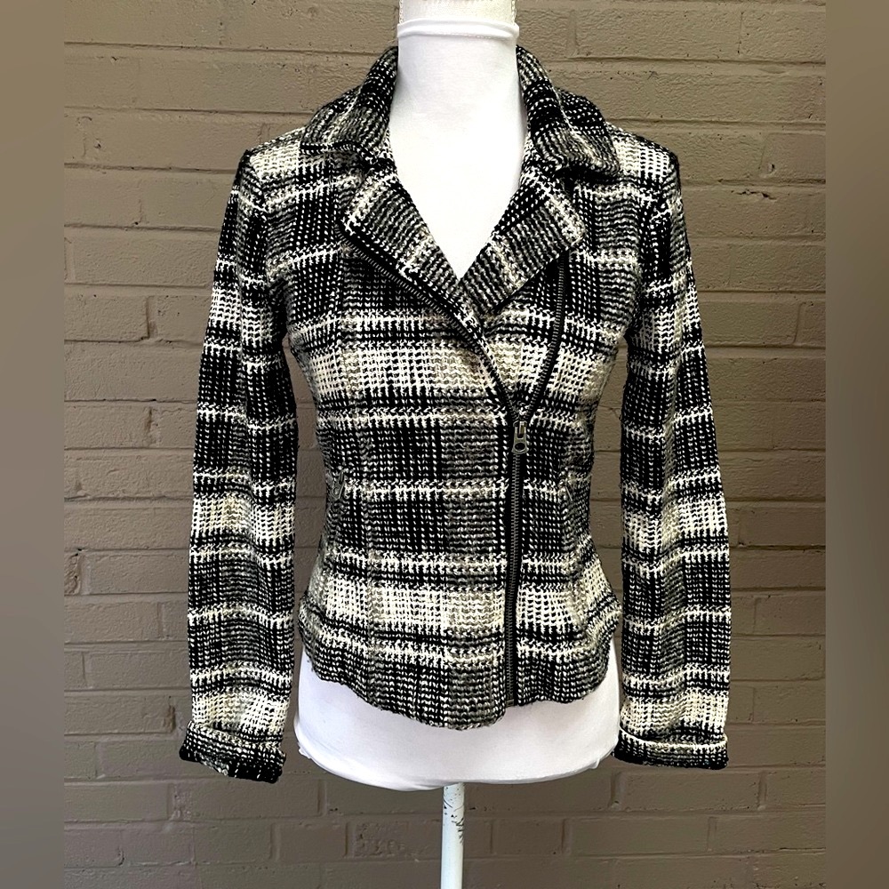 Lucky Brand Tweed Moto Jacket